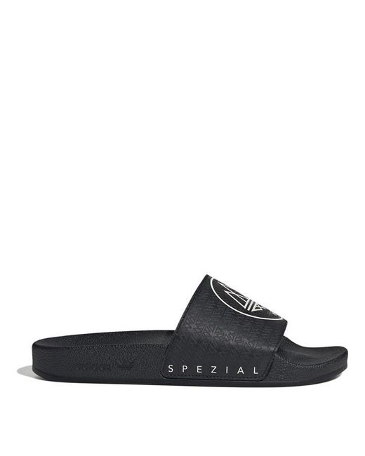 Adidas Originals Black Spezial Adilette Slides for men