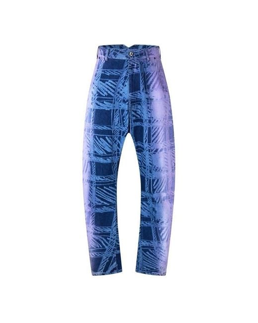 Vivienne Westwood Blue Viv Buckle Jeans Sn63 for men