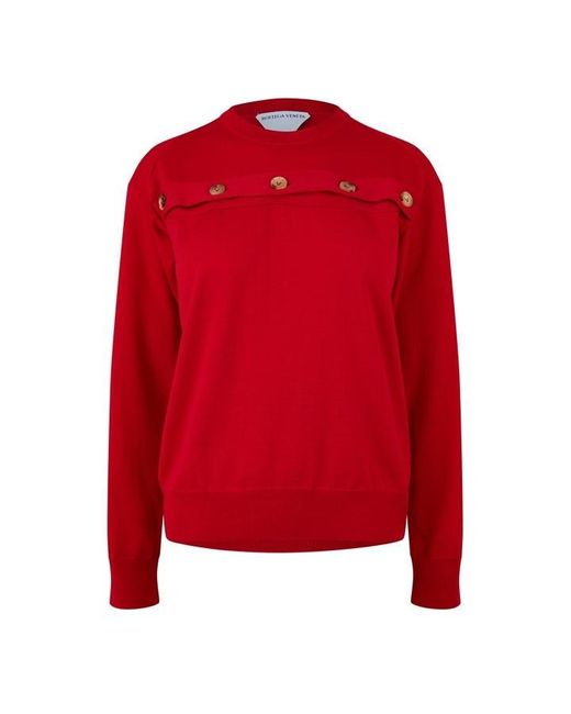 Bottega Veneta Structured Crew Neck Jumper