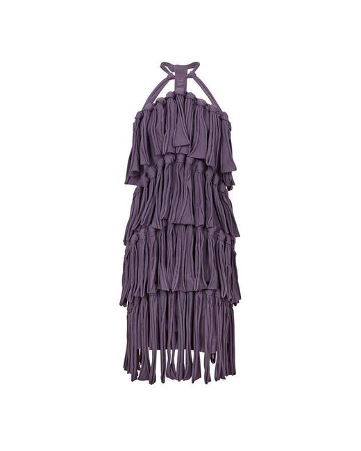 Bottega Veneta Purple Flared Skater Dress