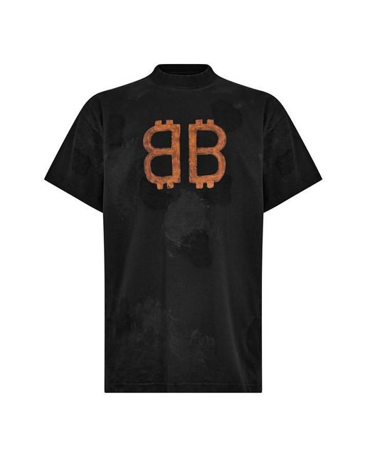 Balenciaga Black Crypto T-Shirt for men