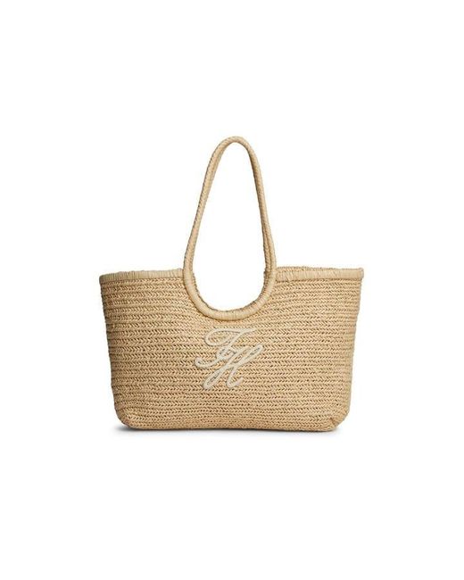 Tommy Hilfiger Natural Straw Bag