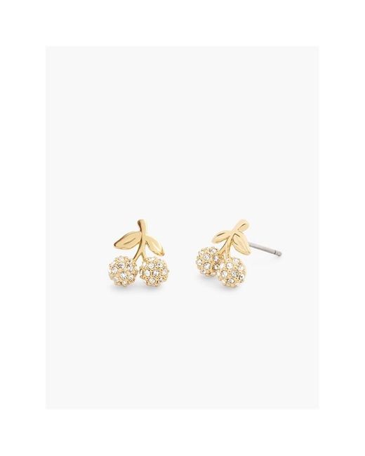 COACH Metallic Michael Kors Michael Michael Kors Ladies Gold Crystal Huggie Earrings