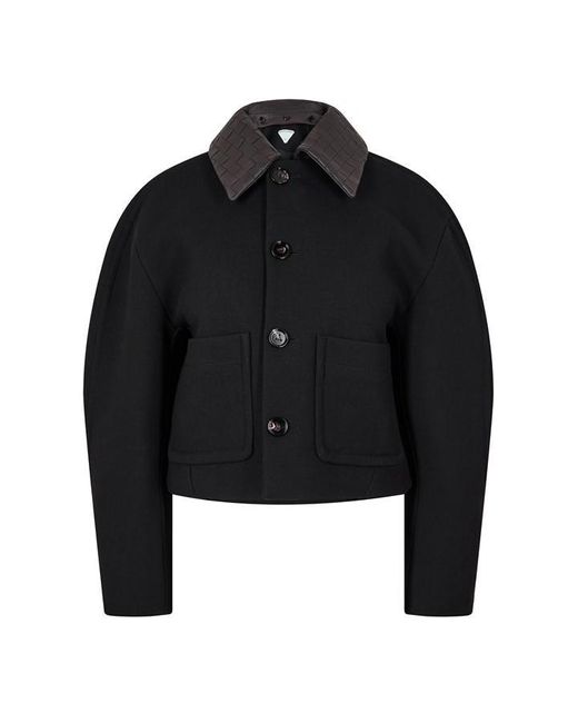 Bottega Veneta Black Cropped Jacket