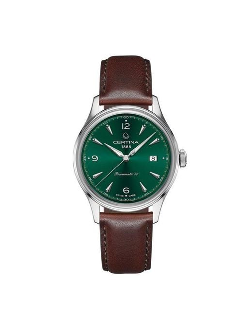Certina Green Powermatic Automatic Analogue Watch for men