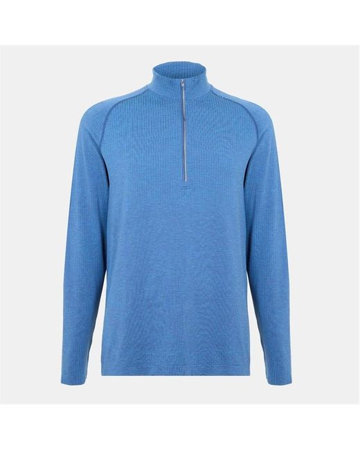 lululemon athletica Blue Long Sleeve Performance Gym Top for men