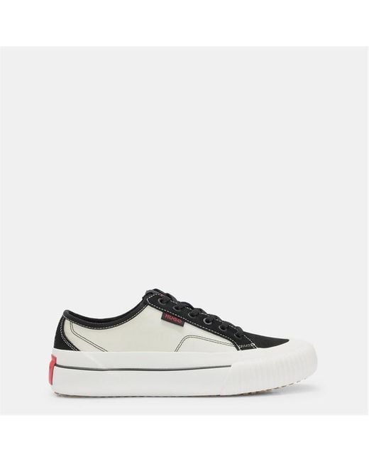 HUGO White Dyerx Tenn Nysd Court Trainers for men
