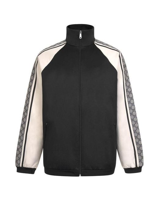 Gucci Black Oversized Technical Jersey Jacket for men