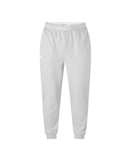Lacoste Gray Small Crocjog Sn64 Cotton Pyjama Trousers for men