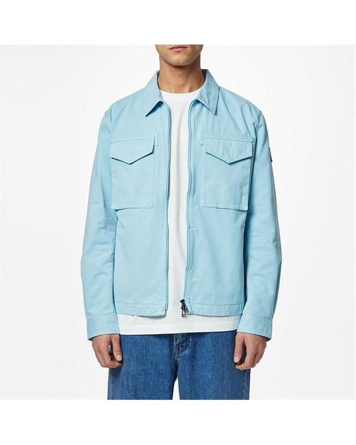 Belstaff Blue Command Overshirt for men