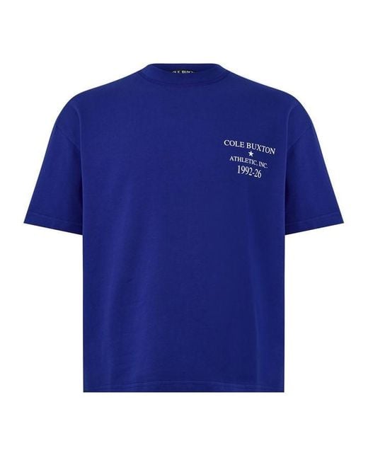 Cole Buxton Blue Oversized T-Shirt for men