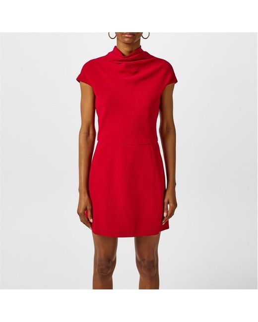 Versace Red Slit Mini Dress