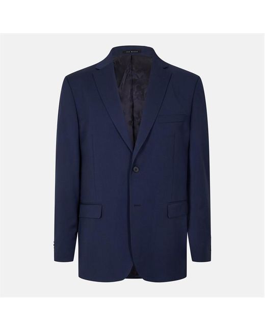 Ted Baker Blue Premium Twill Regular Suit Jacket for men
