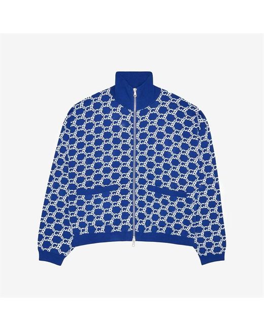Cole Buxton Blue Monogram Jacket for men