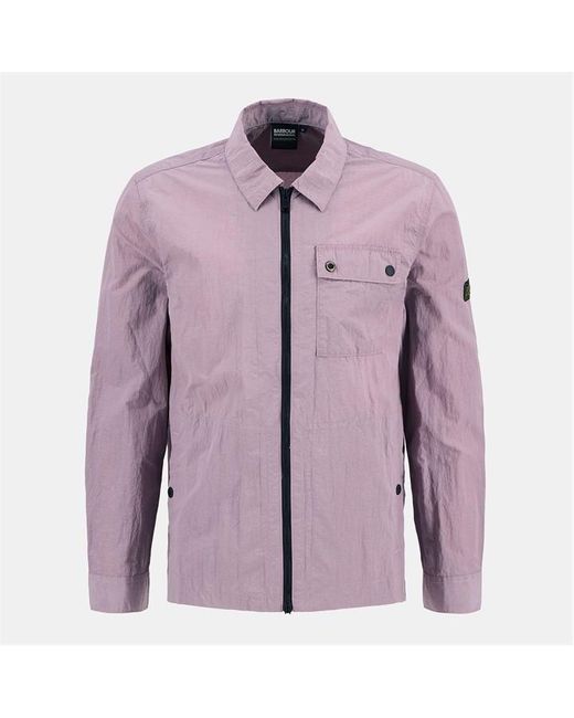 Barbour Purple Inline Overshirt for men