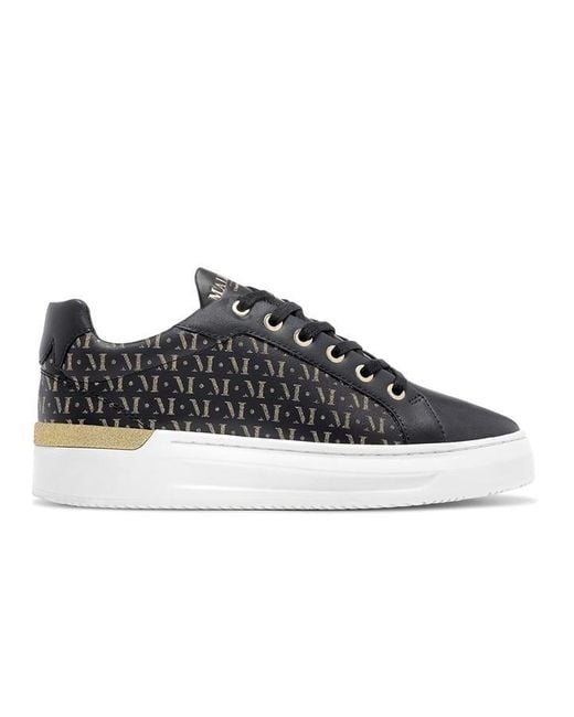 Mallet Black Grftr Low Trainers
