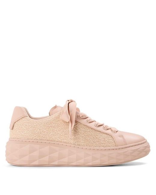 Jimmy Choo Pink Diamond Light Maxi Trainers