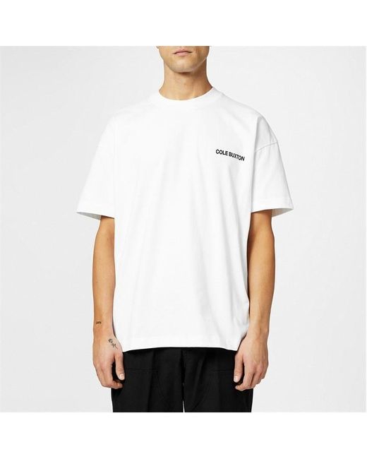 Cole Buxton White Cb Sportswear T-shirt for men