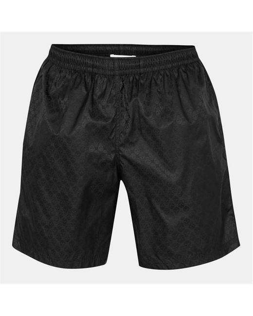 McQueen Black Alex Repeat Quick Dry Trunk Fit Swim Shorts for men