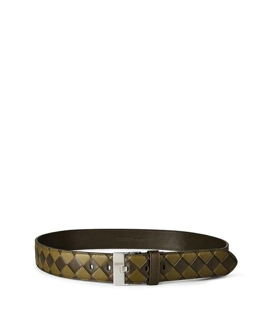 Bottega Veneta Green Bv Intrc Belt for men