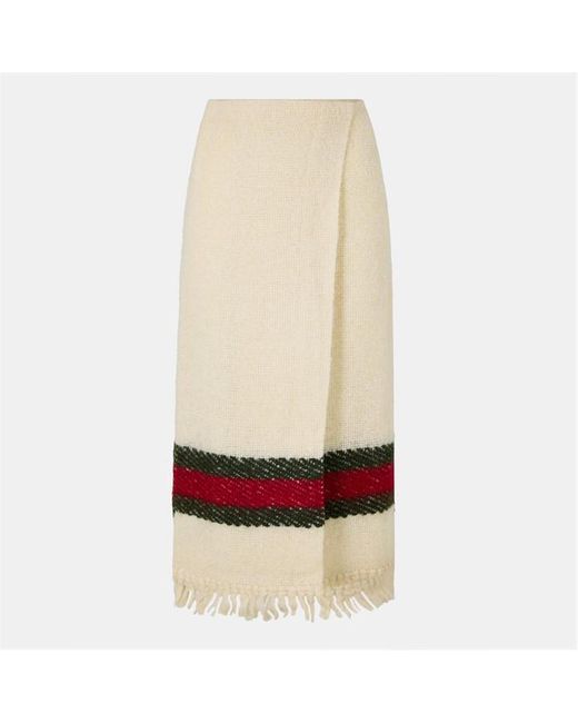Gucci White Wrap Skirt