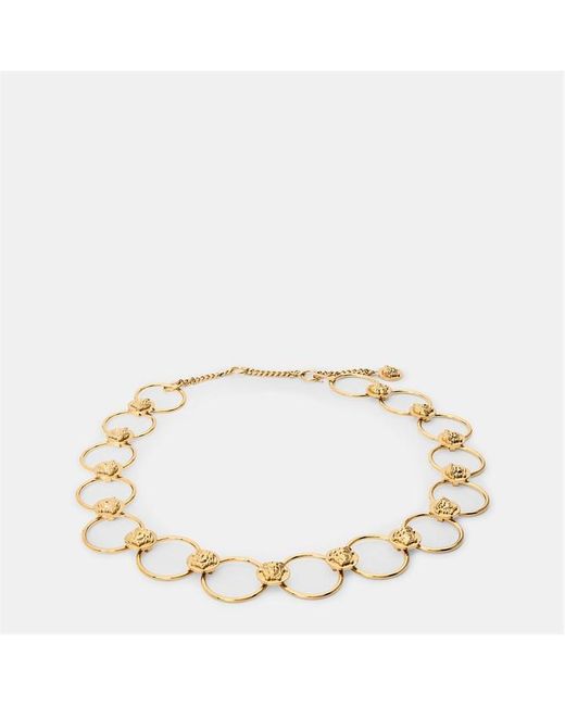 Versace Metallic Chain Belt
