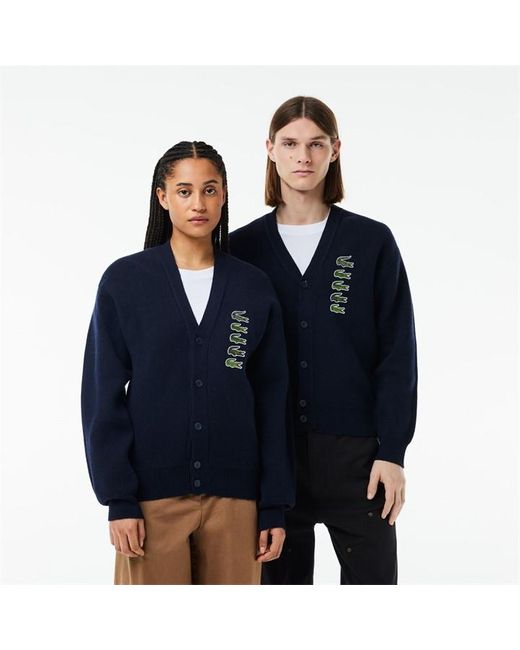 Lacoste Blue Ah0823 Cardigan for men