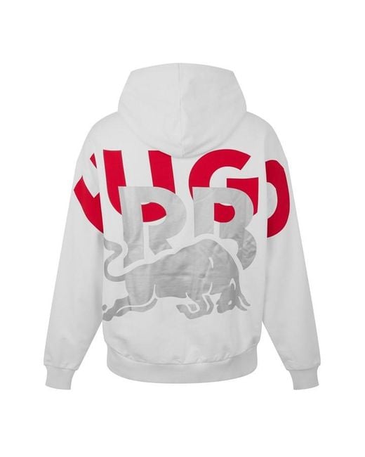 HUGO Gray Racing Bulls Hoodie for men