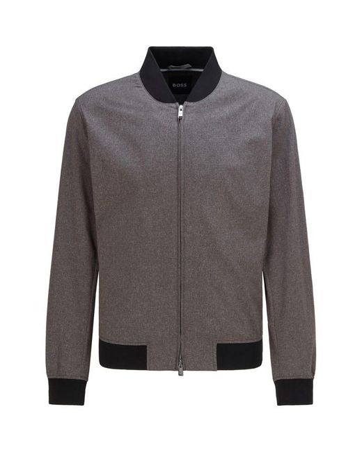 Boss Gray Nolwin1 Bomber Jacket for men