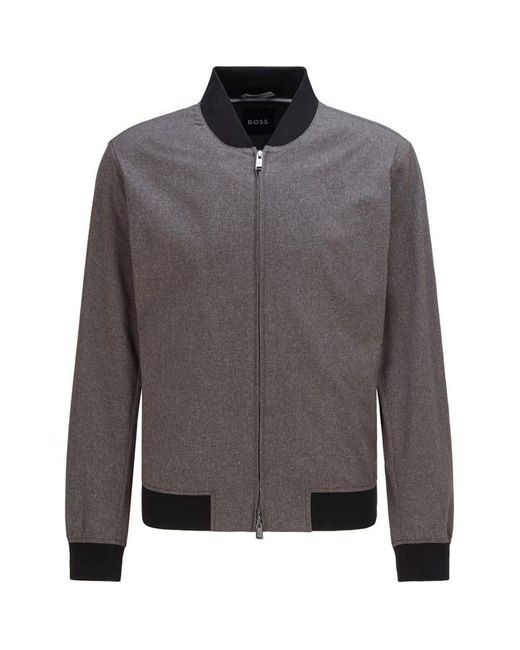 Boss Gray Nolwin1 Bomber Jacket for men