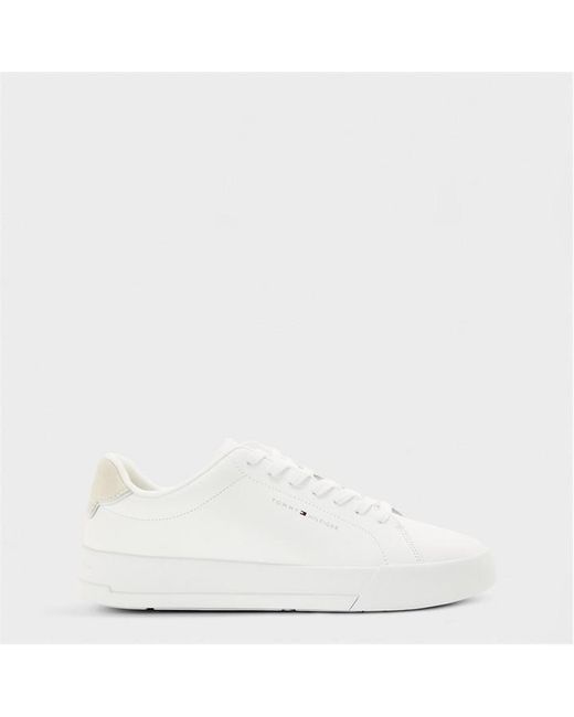 Tommy Hilfiger White Court Trainers for men