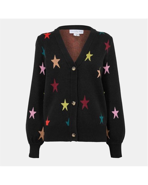 Never Fully Dressed Black Star Knit Cardigan