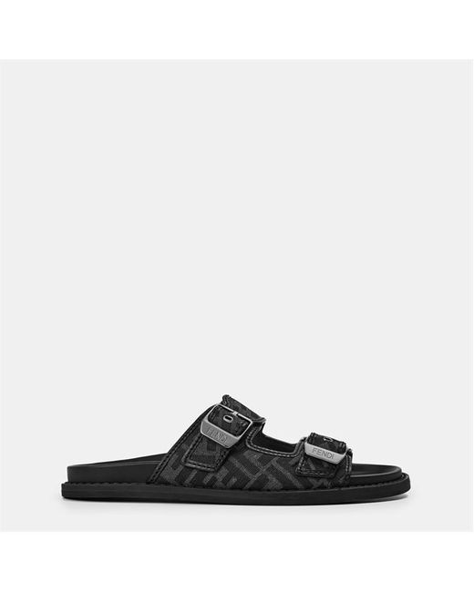 Fendi Black Feel Sandals for men
