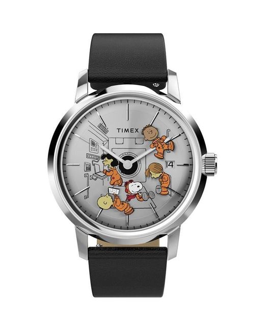 Timex Metallic Peanuts Automatic Analogue Watch for men