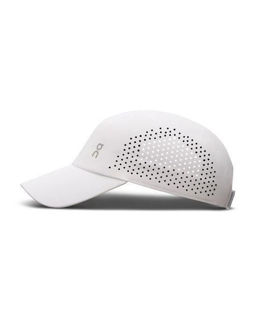 On Shoes White Lightweight Sun Protecti Breathable Running Cap for men