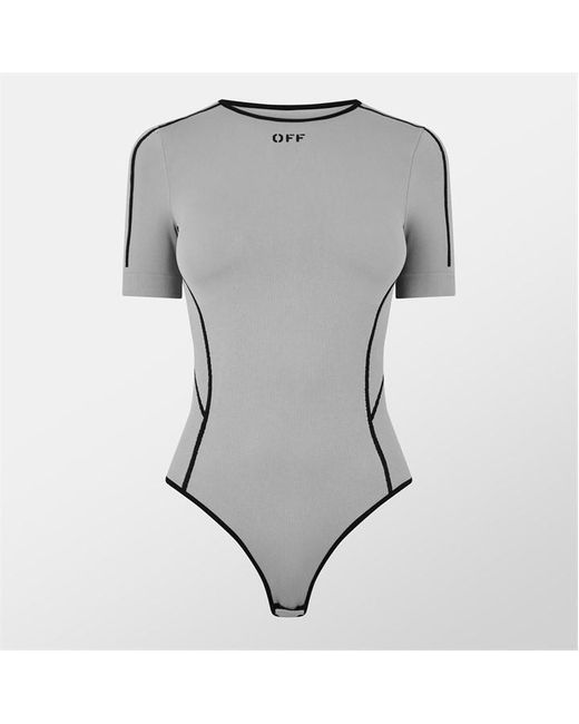 Off-White c/o Virgil Abloh Gray Seamless Bodysuit