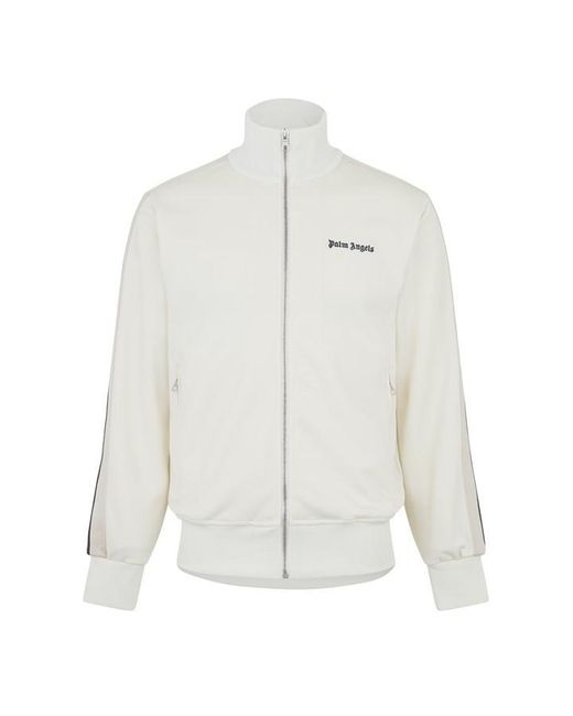 Palm Angels White Classic Tracksuit Jacket for men