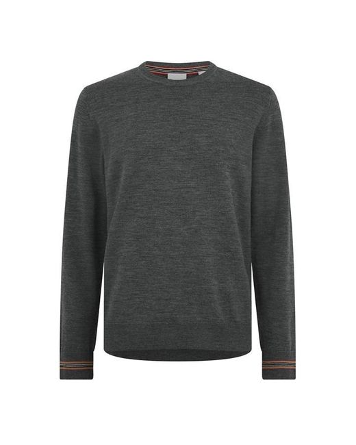 Burberry Gray Icon Stripe Sweater for men