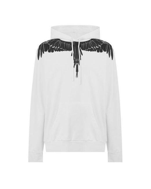 Marcelo Burlon White Icon Wings Regular Hoodie for men