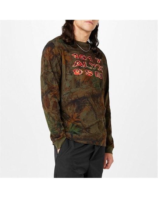 1017 ALYX 9SM Brown Alyx Ls Camo T Sn34 for men