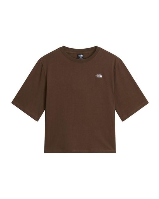 The North Face Brown Tnf Essential Simple Dome Boxy Relaxed T-Shirt