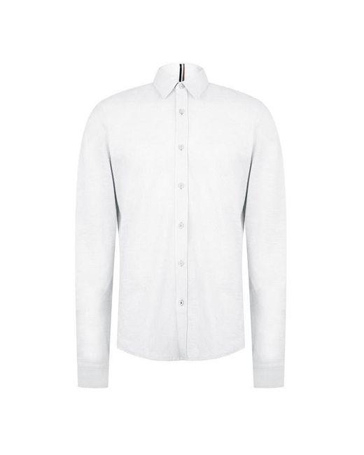 Boss White Hbb S-roan Jrsy Ls Sn42 for men