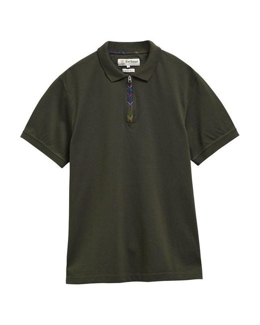 Barbour Green B.Li Stately Zp Polo Sn64 for men