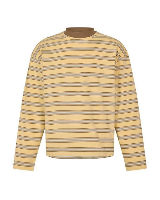 Summit Yellow Ls Stripe Long Sleeve T-Shirt for men