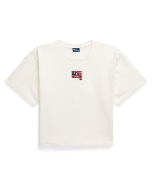 Polo Ralph Lauren White Flag Regular Fit T-Shirt