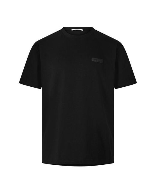 Givenchy Black Giv Tab Logo Tee Sn64 for men