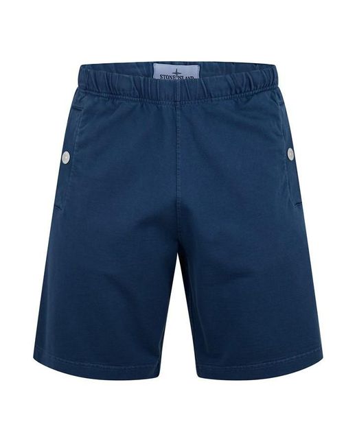 Stone Island Marina Blue Marina Old Effect Shorts for men