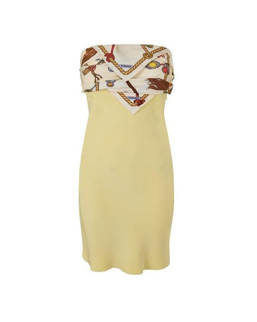 Versace Yellow Silk Twill S Ld64
