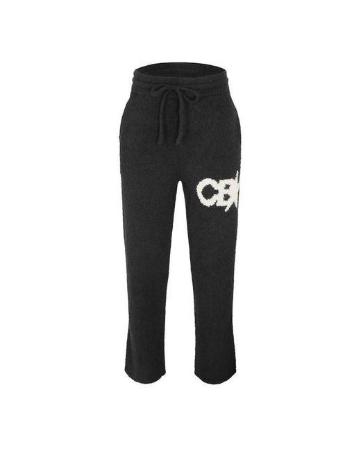 Cole Buxton Black Star Jog Knitted Trousers for men