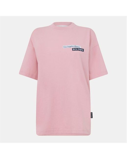 Palm Angels Pink Oversized T-Shirt
